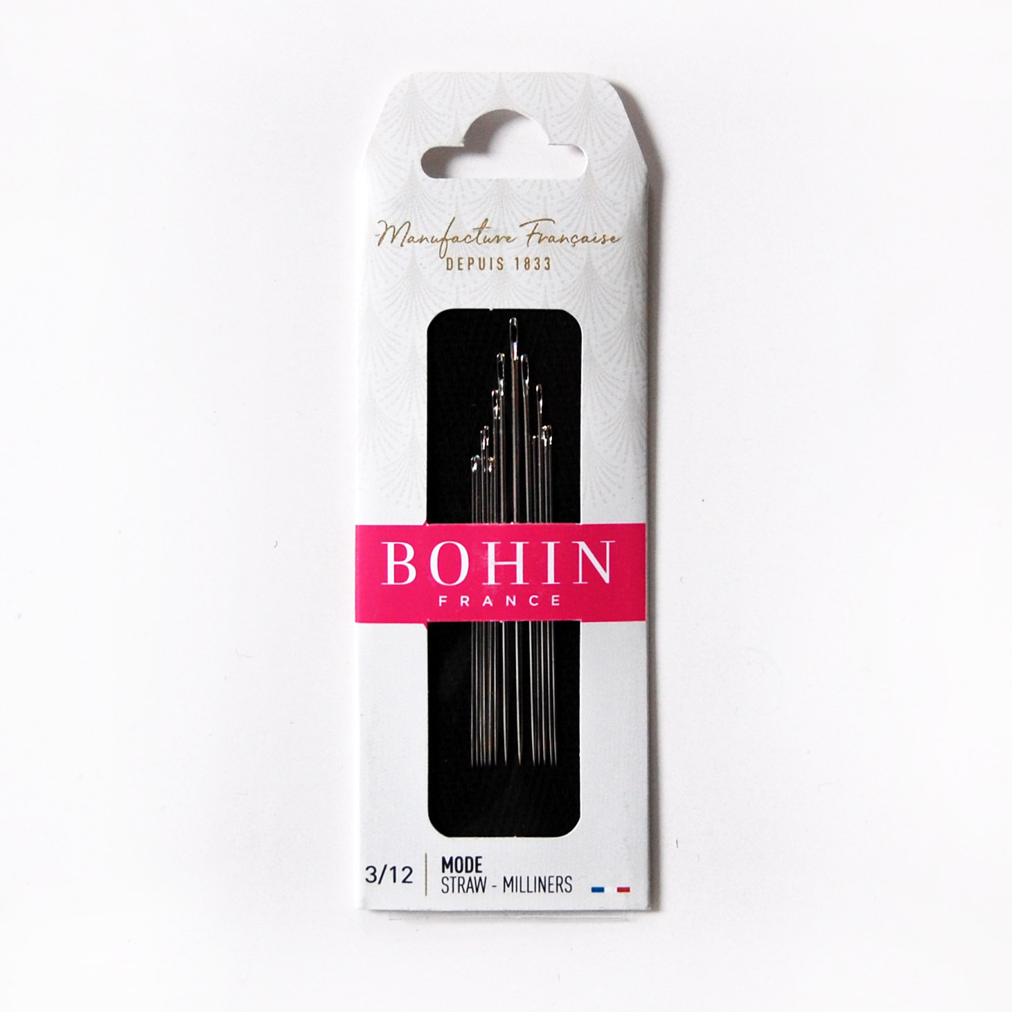 Bohin Milliners Sewing Needles, Size 10