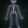 Cross stitch skeleton jointed hanging decoration