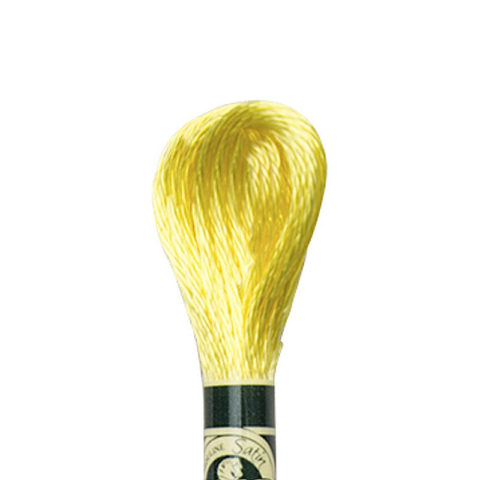DMC 6 strand embroidery floss mouline 1008F Satin S307 Lemon