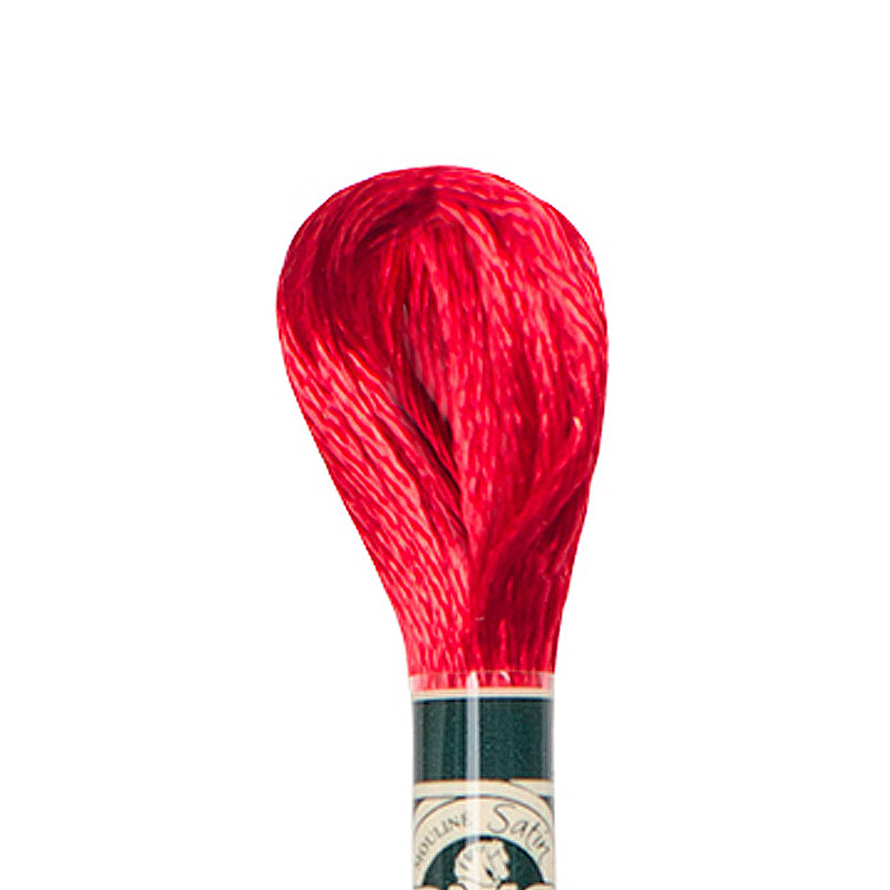 DMC C321 Mouliné Étoile Shimmer Embroidery Floss - Red