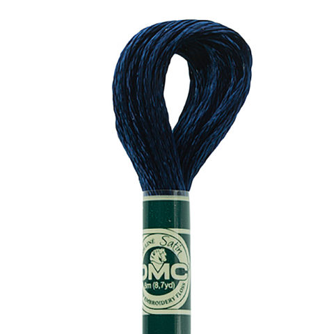 DMC 6 strand embroidery floss mouline 1008F Satin S336 Blue