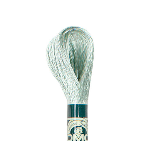 DMC 6 strand embroidery floss mouline 1008F Satin S504 Very light blue Green