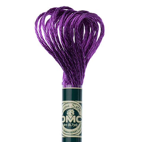 DMC 6 strand embroidery floss mouline 1008F Satin S552 Medium Violet