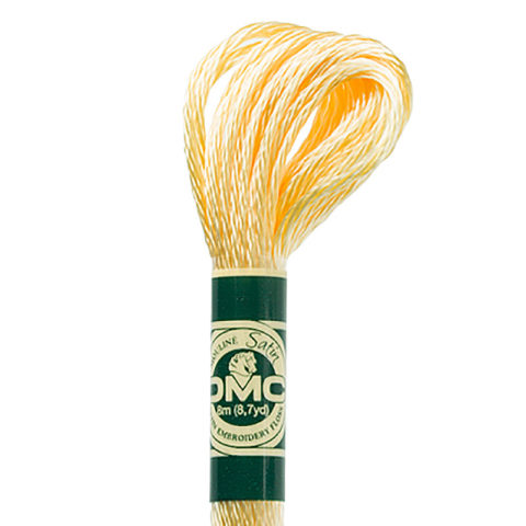 DMC 6 strand embroidery floss mouline 1008F Satin S745 Light Pale Yellow