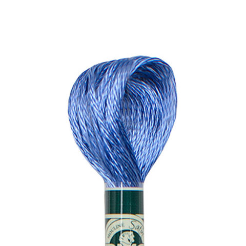 DMC 6 strand embroidery floss mouline 1008F Satin S798 Dark Delft Blue