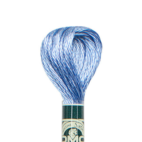 DMC 6 strand embroidery floss mouline 1008F Satin S799 Medium Delft Blue