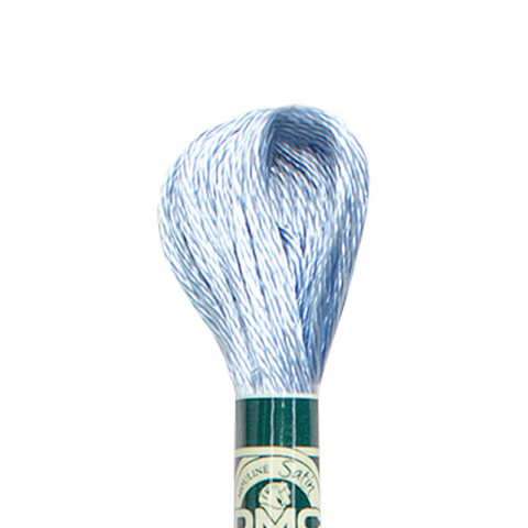 DMC 6 strand embroidery floss mouline 1008F Satin S800 Pale Delft Blue
