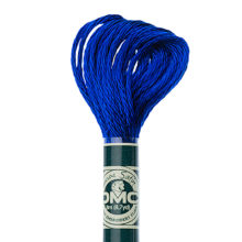 DMC 6 strand embroidery floss mouline 1008F Satin S820 Very Dark Royal Blue