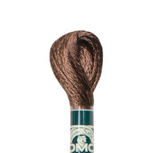 DMC 6 strand embroidery floss mouline 1008F Satin S898 Very Dark Coffee Brown