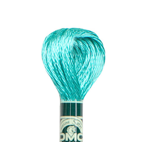 DMC 6 strand embroidery floss mouline 1008F Satin S959 Medium sea Green