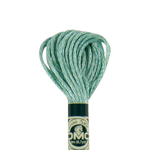 DMC 6 strand embroidery floss mouline 1008F Satin S964 Light sea Green