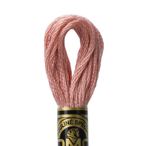 DMC 6 strand embroidery floss mouline 117 152 medium light shell pink