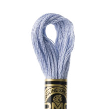 DMC 6 strand embroidery floss mouline 117 159 light gray blue