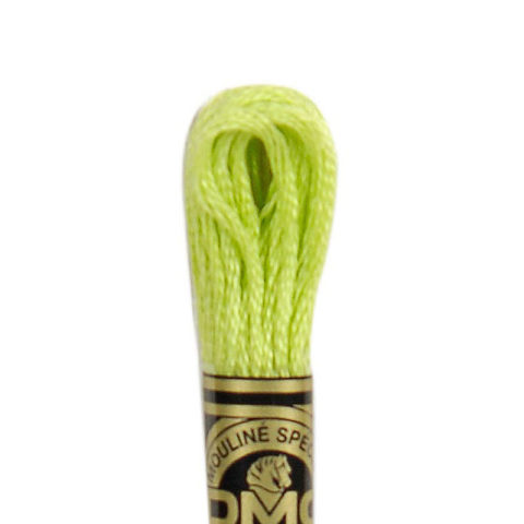 DMC 6 strand embroidery floss mouline 117 16 light chartreuse