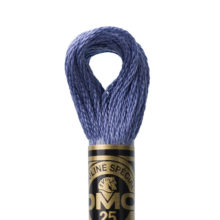 DMC 6 strand embroidery floss mouline 117 161 gray blue