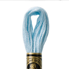 DMC 6 strand embroidery floss mouline 117 162 ultra very light blue