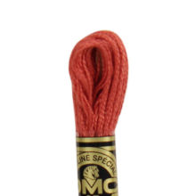 DMC 6 strand embroidery floss mouline 117 22 alizarin