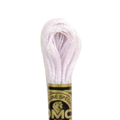 DMC 6 strand embroidery floss mouline 117 24 white lavender