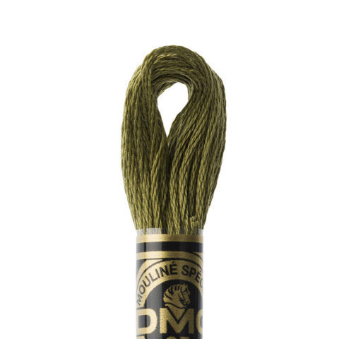 DMC 6 strand embroidery floss mouline 117 3011 Dark Khaki Green