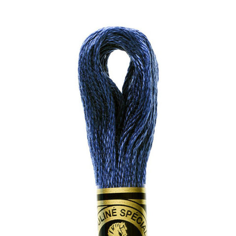 DMC 6 strand embroidery floss mouline 117 312 very dark baby blue