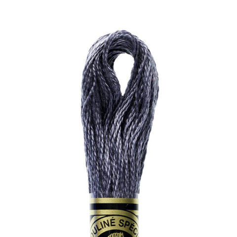 DMC 6 strand embroidery floss mouline 117 317 pewter gray