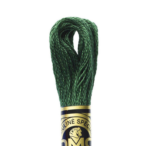 DMC 6 strand embroidery floss mouline 117 319 very dark pistachio green