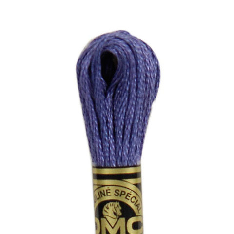 DMC 6 strand embroidery floss mouline 117 32 dark blueberry