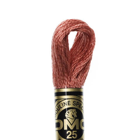 DMC 6 strand embroidery floss mouline 117 3328 Dark Salmon