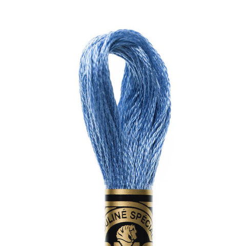 DMC 6 strand embroidery floss mouline 117 334 medium baby blue