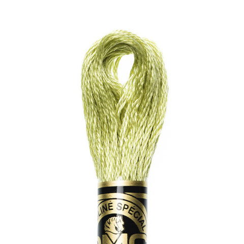 DMC 6 strand embroidery floss mouline 117 3348 Light Yellow Green