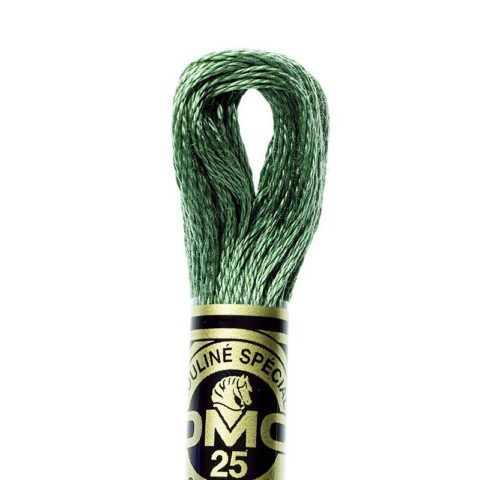 DMC 6 strand embroidery floss mouline 117 367 dark pistachio green