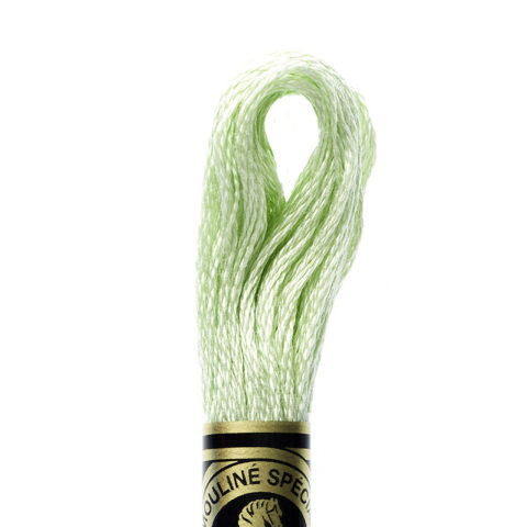 DMC 6 strand embroidery floss mouline 117 369 very light pistachio green