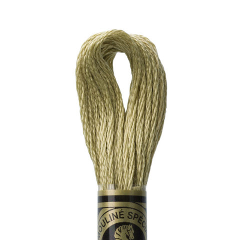 DMC 6 strand embroidery floss mouline 117 372 light mustard