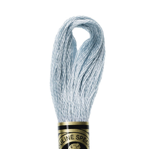 DMC 6 strand embroidery floss mouline 117 3752 Very Light Antique Blue