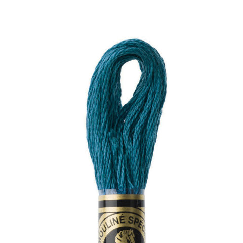 DMC 6 strand embroidery floss mouline 117 3765 Very Dark Peacock Blue