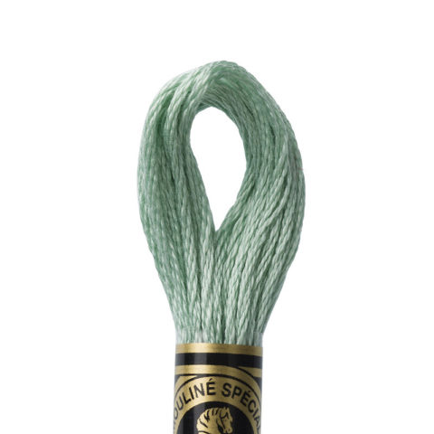 DMC 6 strand embroidery floss mouline 117 3817 Light Celadon Green