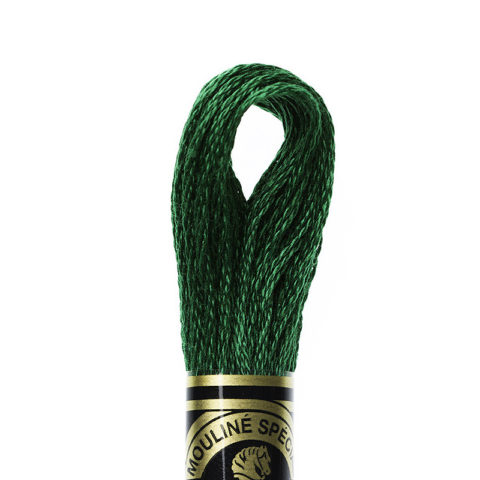 DMC 6 strand embroidery floss mouline 117 3818 Ultra Very Dark Emerald Green