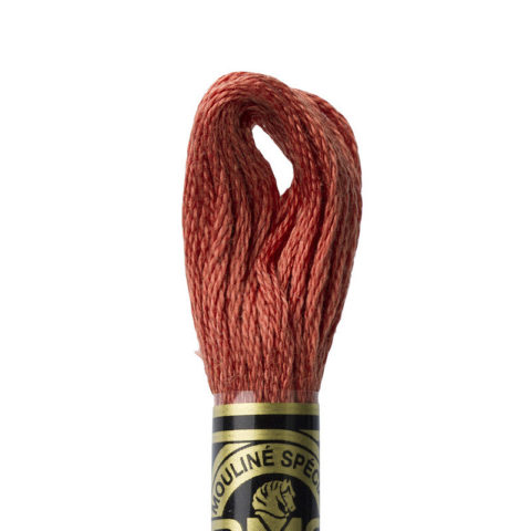 DMC 6 strand embroidery floss mouline 117 3830 Terra Cotta