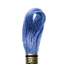 DMC 6 strand embroidery floss mouline 117 3838 Dark Lavender Blue
