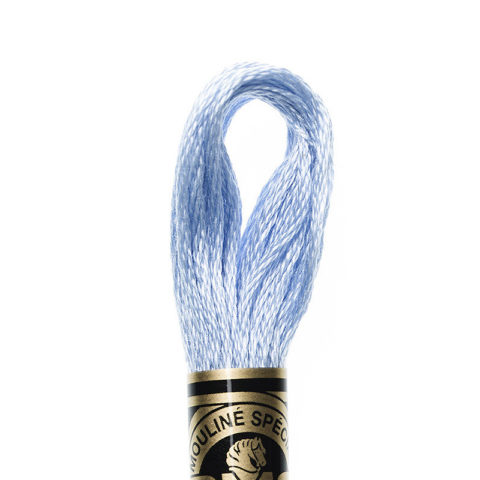 DMC 6 strand embroidery floss mouline 117 3840 Light Lavender Blue