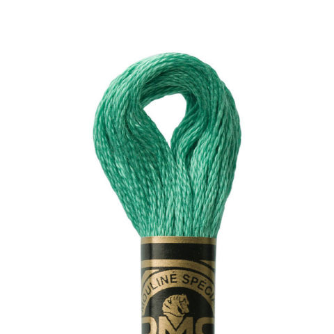 DMC 6 strand embroidery floss mouline 117 3851 Light Bright Green