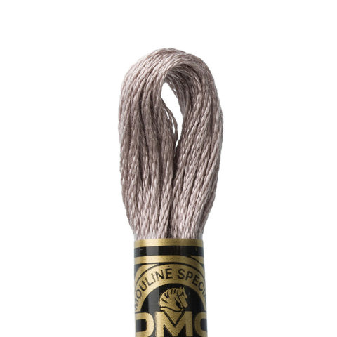 DMC 6 strand embroidery floss mouline 117 452 medium shell gray