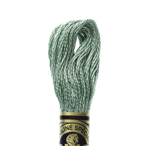DMC 6 strand embroidery floss mouline 117 502 blue green