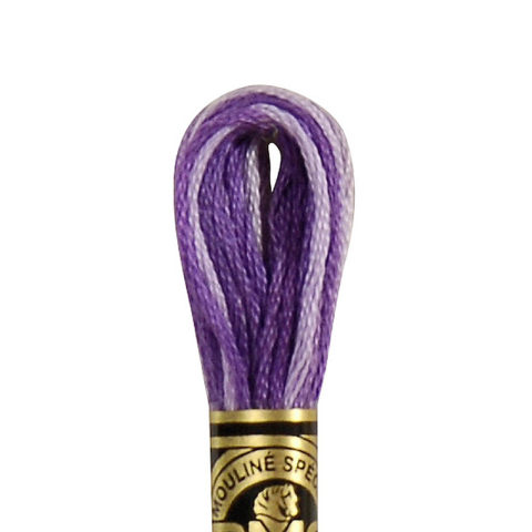 DMC 6 strand embroidery floss mouline 117 52 variegated violet