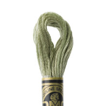 DMC 6 strand embroidery floss mouline 117 523 Light Fern Green