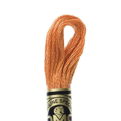 DMC 6 strand embroidery floss mouline 117 721 Medium Orange Spice