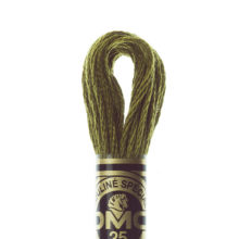 DMC 6 strand embroidery floss mouline 117 730 Very Dark Olive Green