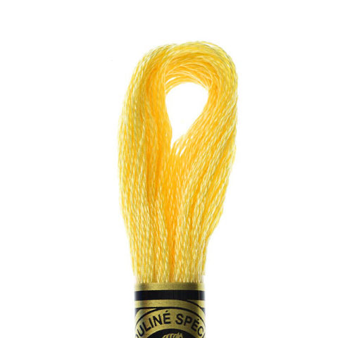 DMC 6 strand embroidery floss mouline 117 744 Pale Yellow
