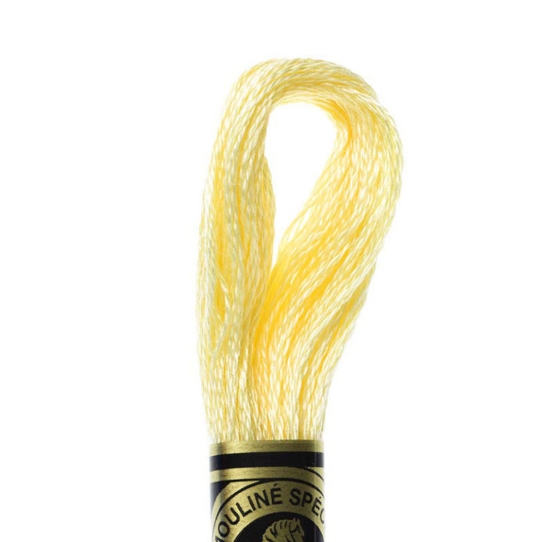DMC 745 Light Pale Yellow (6strand cotton floss) Maydel