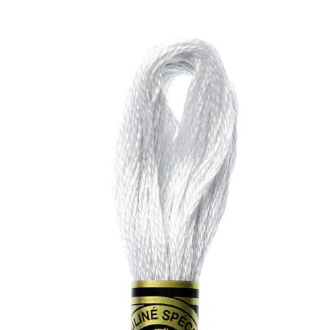DMC 6 strand embroidery floss mouline 117 762 Very Light Pearl Grey
